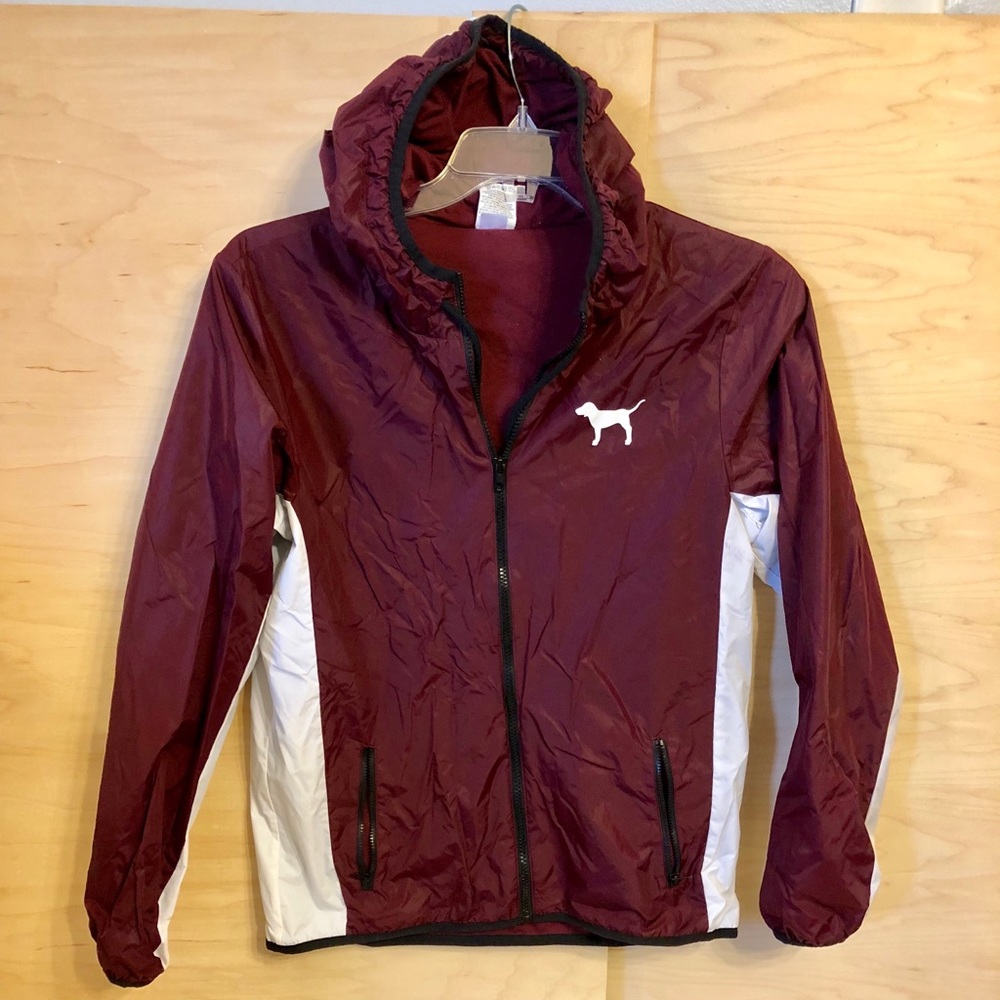 Pink Victoria’s Secret light weight hooded jacket